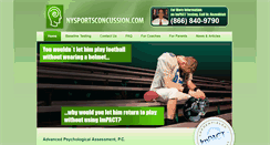 Desktop Screenshot of nysportsconcussion.com